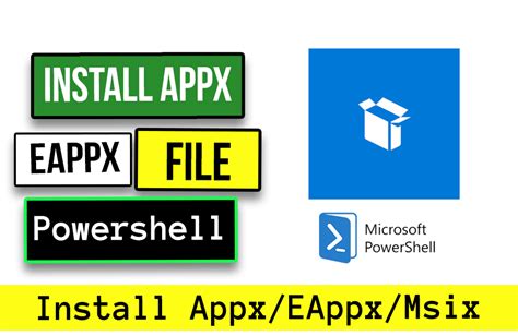 How to install Appx app package using PowerShell in .